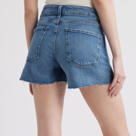 Madewell Curvy High Rise Denim 4 Inch Inseam Shorts - Picture 2 of 8